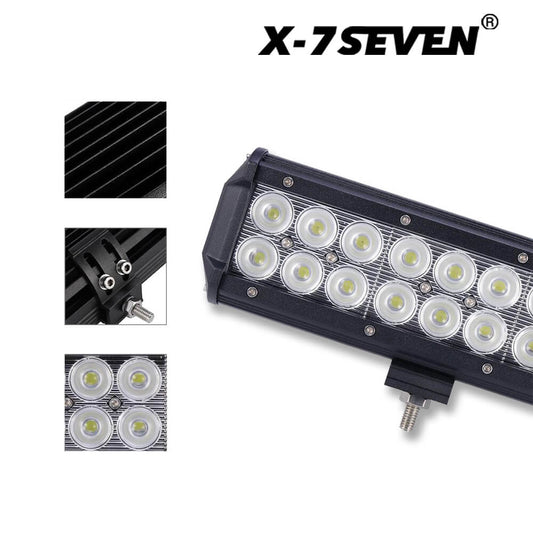 X-7SEVEN 9 Inch 54W Cree Dual Row Flood Beam Led Work Light - WLXCL07