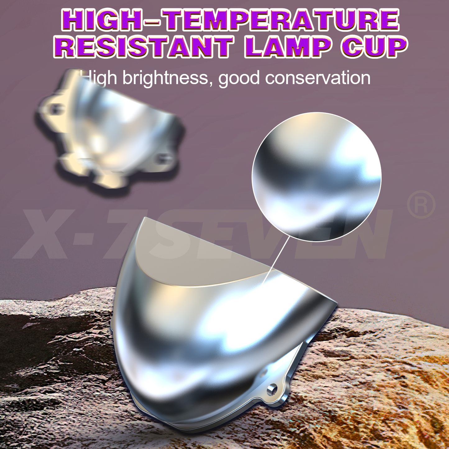 X-7SEVEN A05 Premium Bi-LED Projector Lens 2.5 Inch High Intensity LED Lighting System for Auto Modified Upgrade