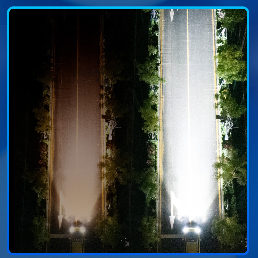 X-7SEVEN A99 Universal 3 Inch Mini Bi-LED Projector Lens High Power Low Beam Headlight with Fan Easy Install