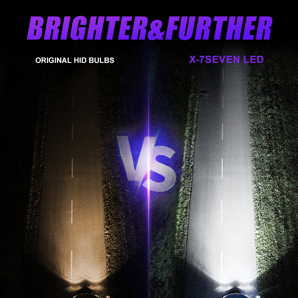 X-7SEVEN New Design X-Lumos Series 6500K/3000K 85W 20000LM H4 H13 Led Car Headlights Super Bright Car Halogen Headlight H7 LED Car Light