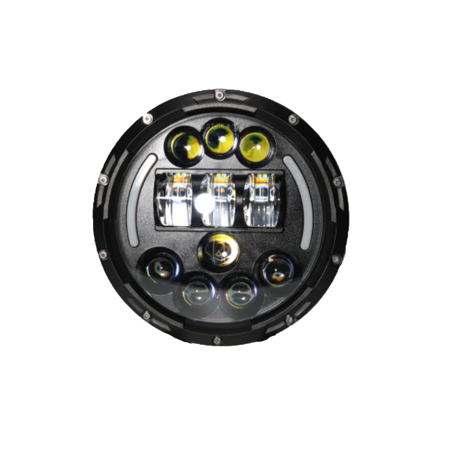 X-7SEVEN 7 Inch Round LED Headlight with DRL - X7LHR21