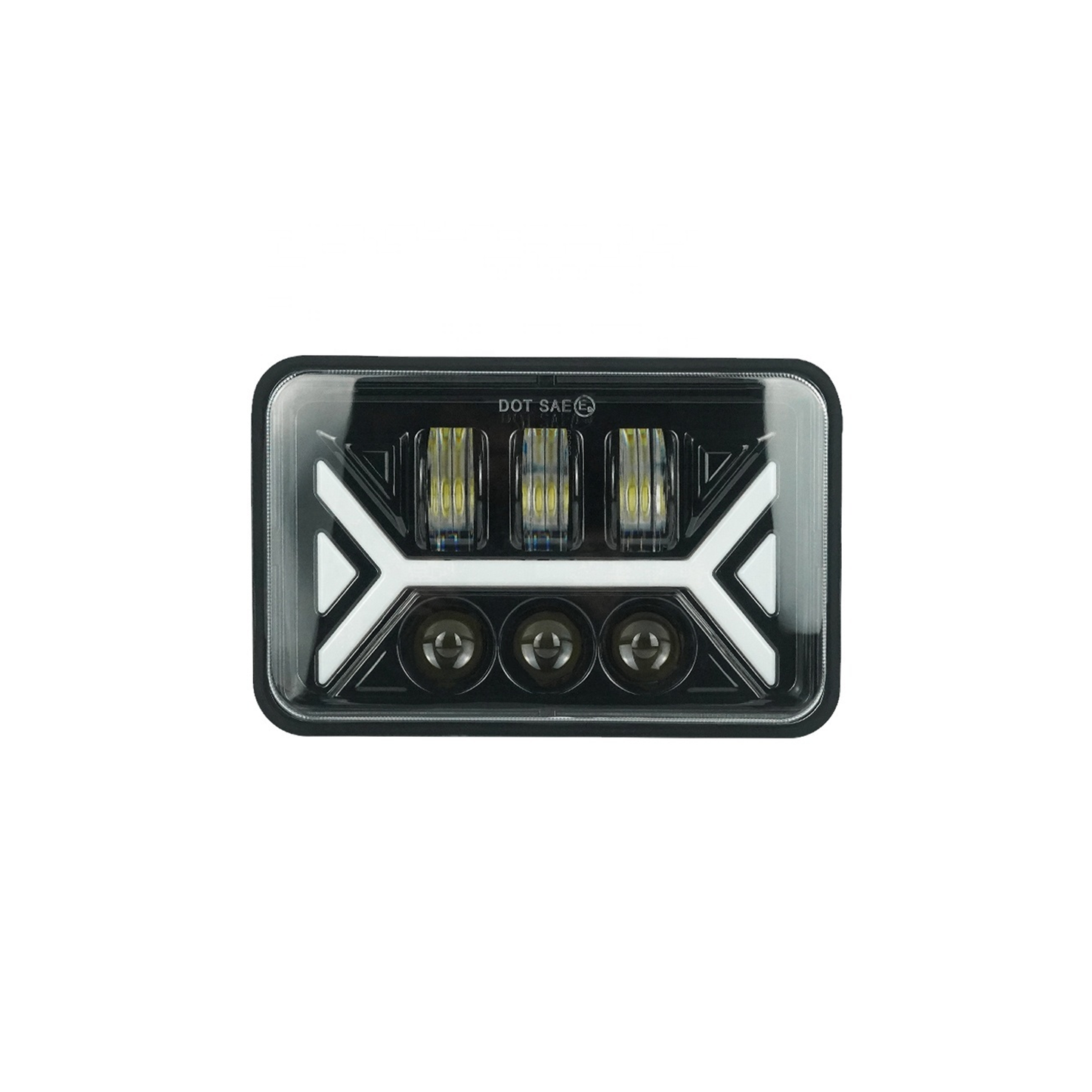 X-7SEVEN 4X6 Inch LED Headlight with DRL - X7STH10