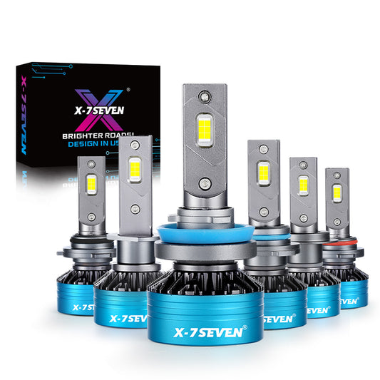 X-7SEVEN 2025 Enhanced Decoder Apollo 6500K Conversion Kit Faro Led H7 140w 28000lm 24V for Universal Cars Trucks