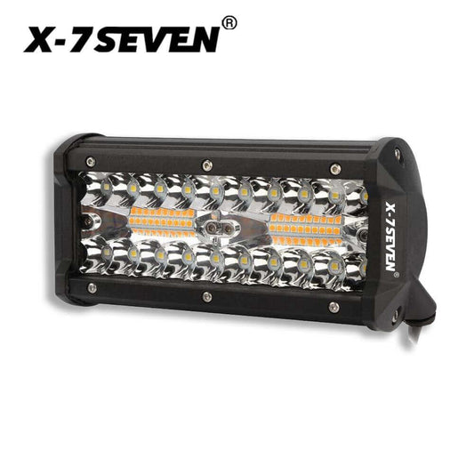 X-7SEVEN 7 Inch 60W White & Amber Six Modes Combo Beam Led Work Light - WLXSM04