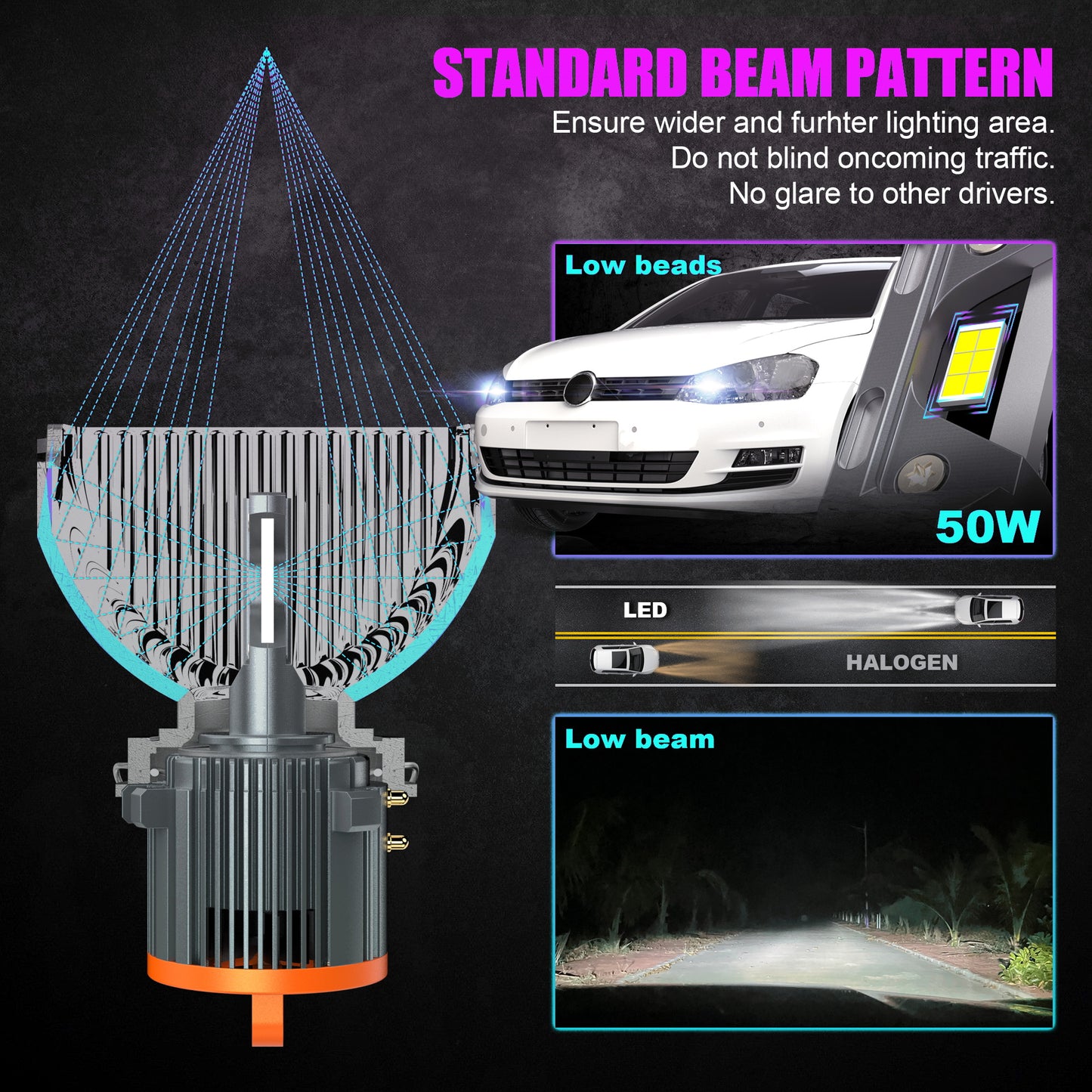 X-7SEVEN New Arrival X-BoostMax Gt7 Series 140W 14000LM Easy Installation Gt7 LED Car Light With DRL For VW Golf6 Mercedes Bens