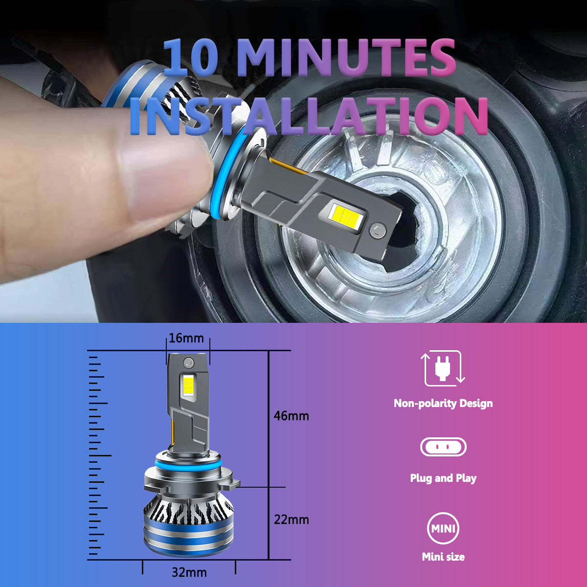 X-7SEVEN Hot Selling X-Yuniverse Series 150W 30000LM Car Light Bulb H11 Canbus Kit Faros 12V 9005 9006 Auto H4 Led Headlight