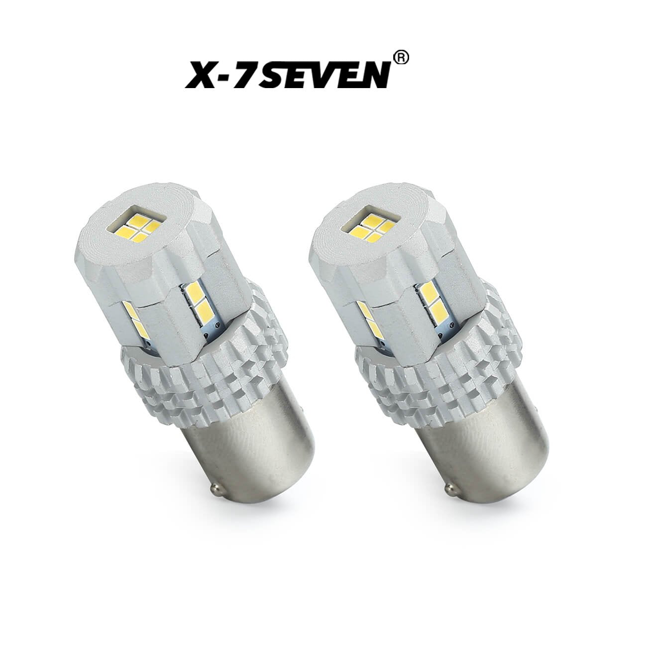 X-7SEVEN Anti-Flicker X-Smart Series 34W 3400LM 7443 3156 1157 T25 LED Turn Light Bulb for Cars Trucks Motorcycles