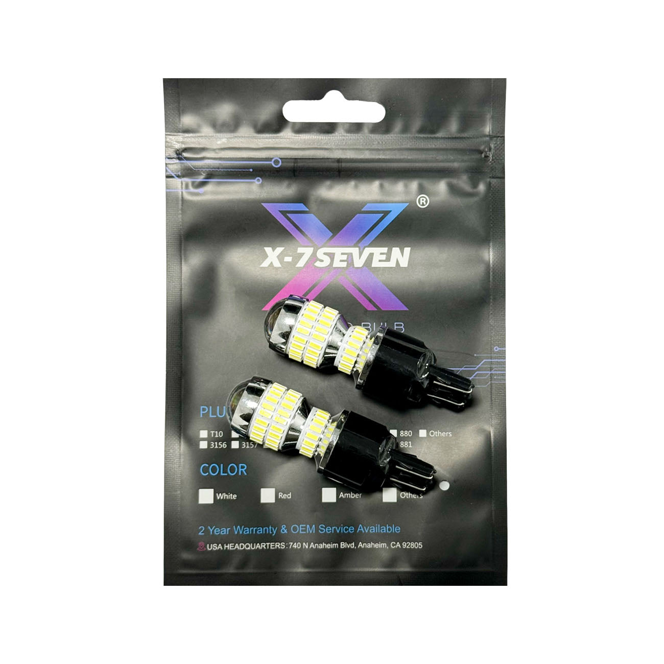 X-7SEVEN Smart Chip X-L04 Series 20W 2200LM 3156 3157 7440 7443 1156 1157 T20 T25 Error Free LED Turn Light for Auto Vehicles