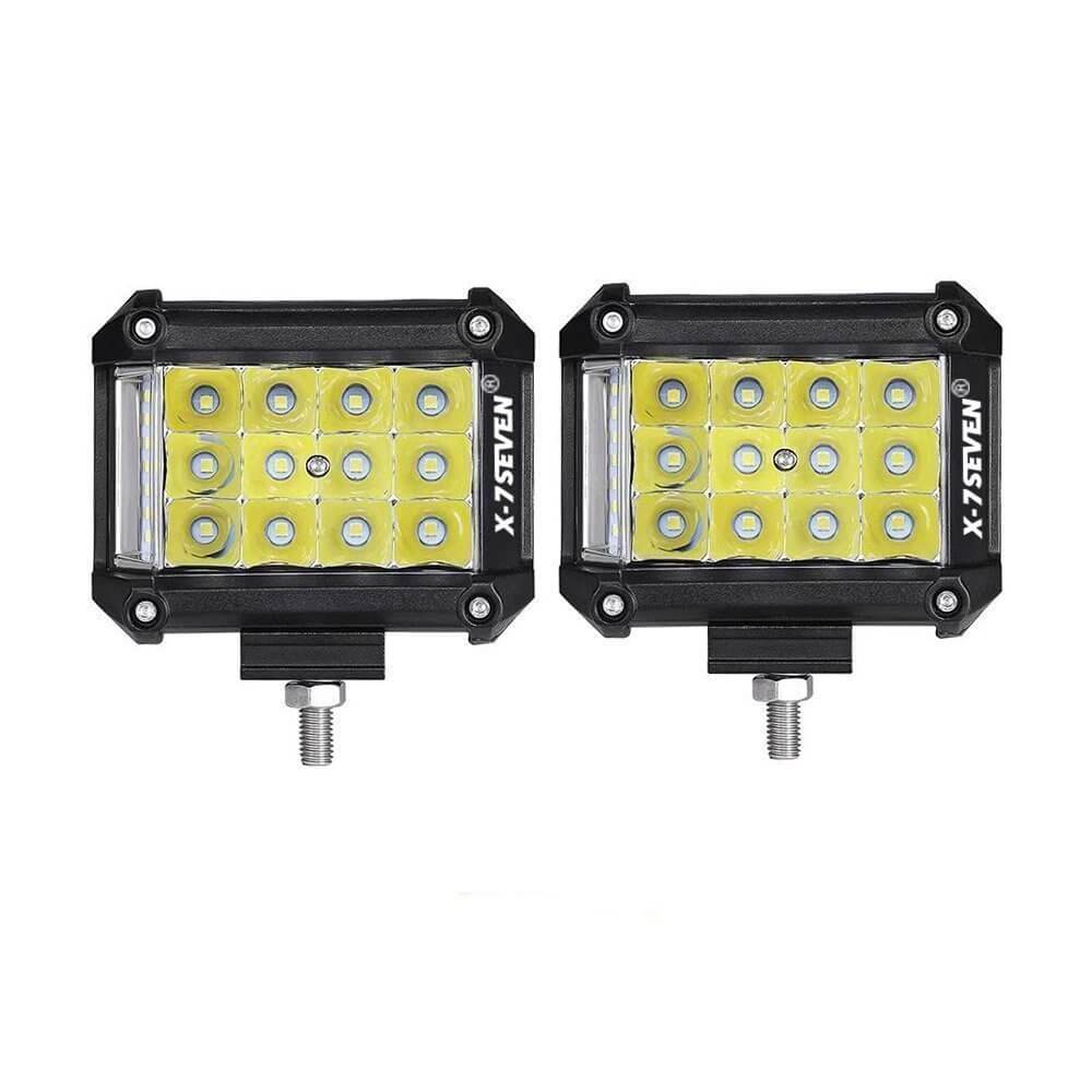 X-7SEVEN 4 Inch 18W Triple Row LED Combo Beam Side Shooter - WLXSS01