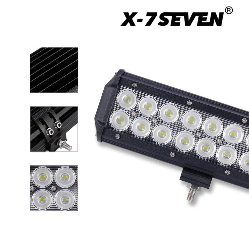 X-7SEVEN 9 Inch 54W Cree Dual Row Flood Beam Led Work Light - WLXCL07