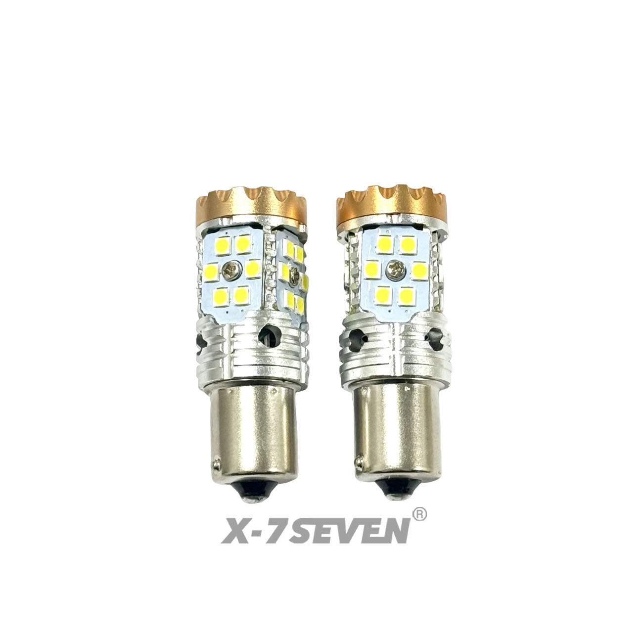 X-7SEVEN High Quality X-Crown Series 65W 7000LM 3157 7443 LED Turn Signal Lights Canbus Error Free Direct Fit For Honda Toyota