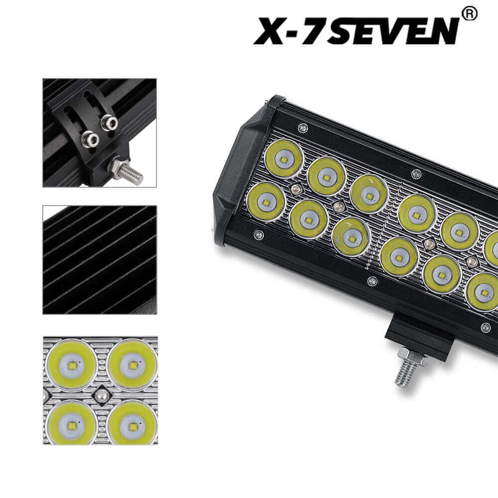 X-7SEVEN 9 Inch 54W Cree Dual Row Spot Beam Led Work Light - WLXCL08