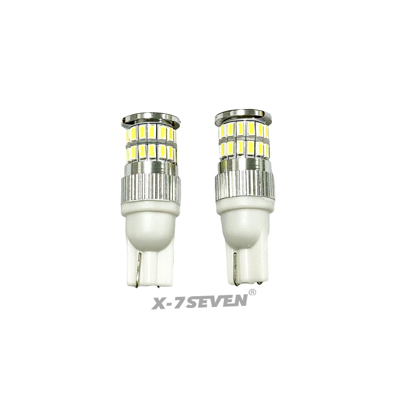 X-7SEVEN 360° Beam X-T10E Series T10 W5W White LED Dome Light Bulbs with Universal Adapter