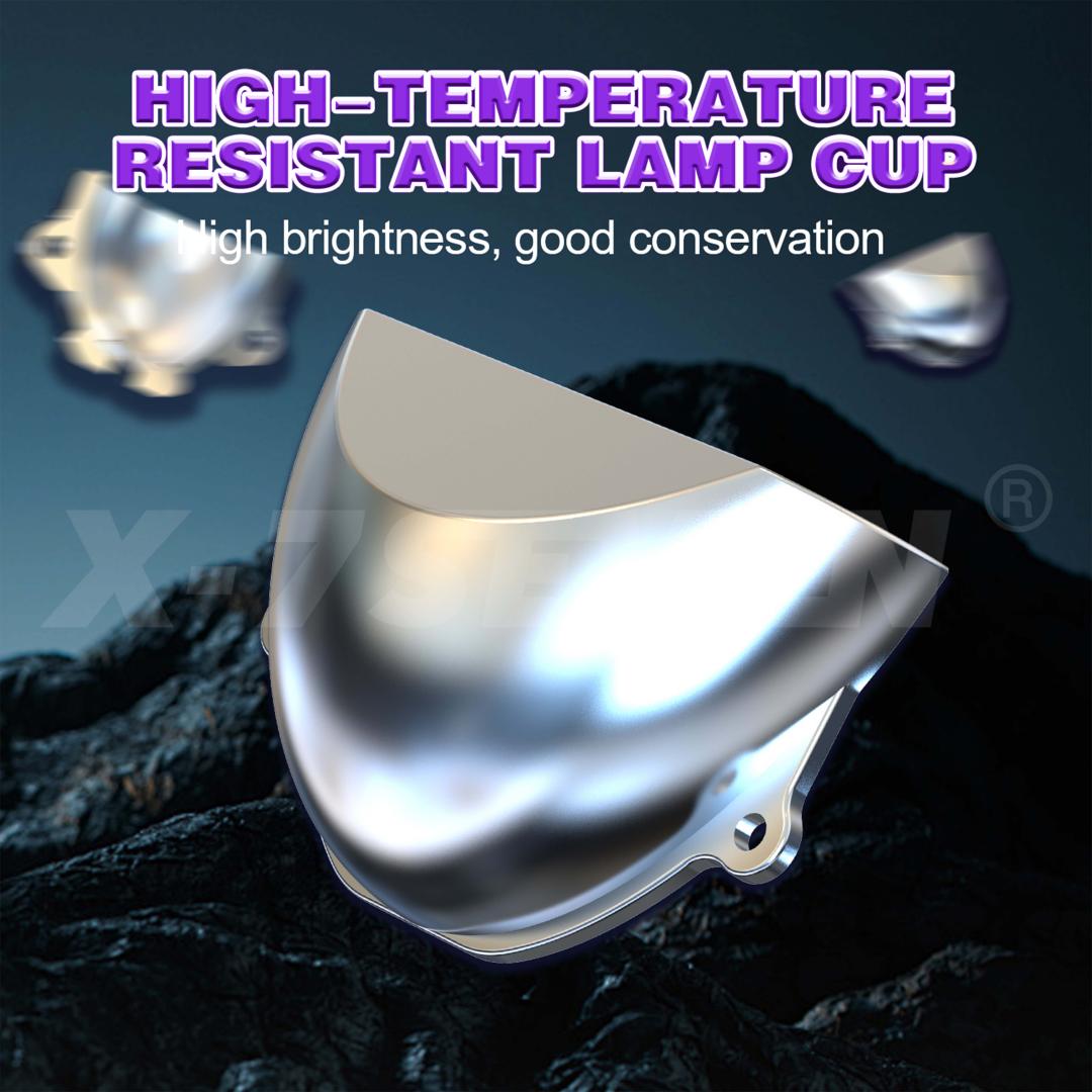 X-7SEVEN A04 Durable Aluminum Bi-LED Projector Lens 3'' with Cooling Fan Headlight Retrofit for Distributors