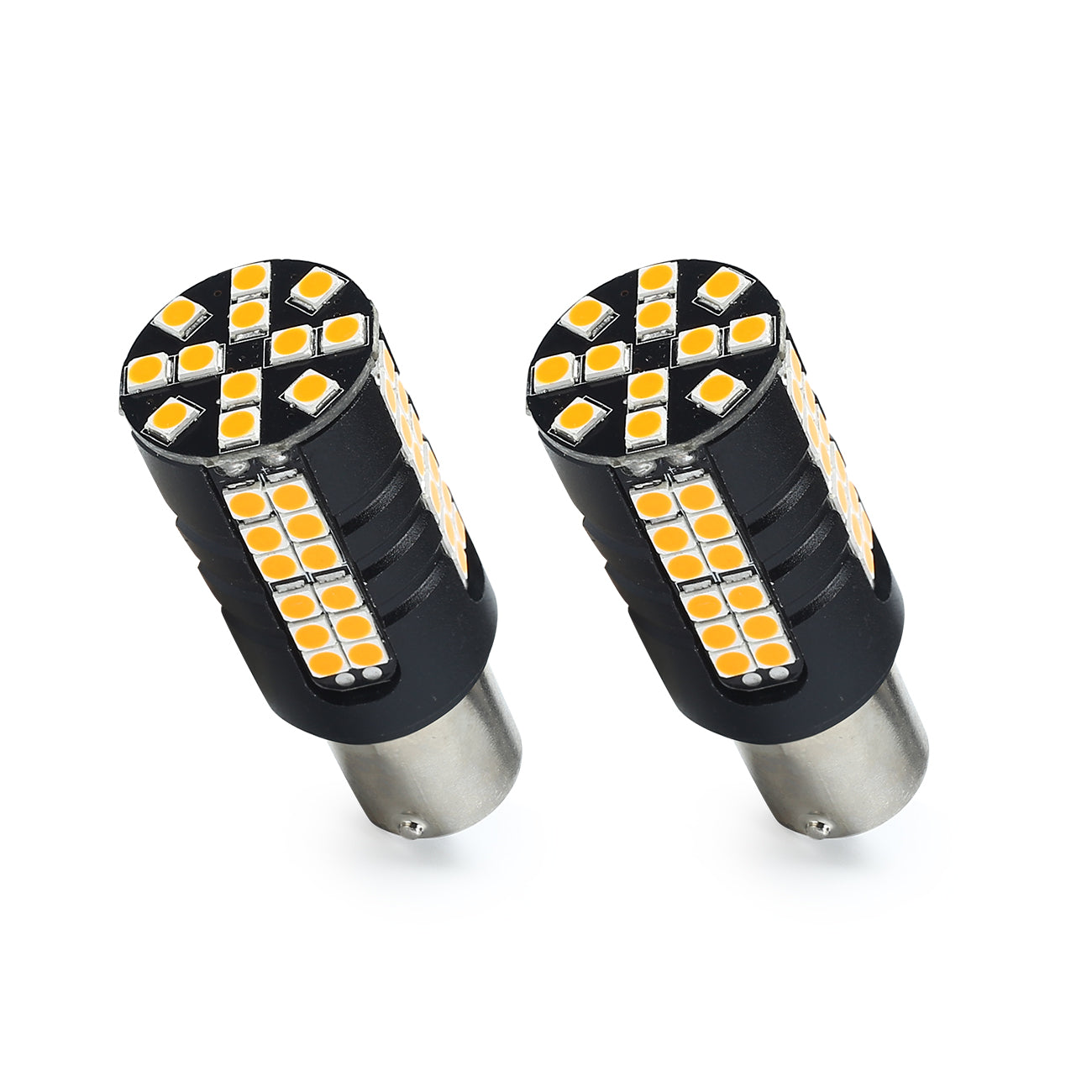 X-7SEVEN 300% Brighter X-Power Series 65W 6500LM 12V 24V 3156 7440 T20 T25 1156 3157 Amber LED Turn Signal Bulbs