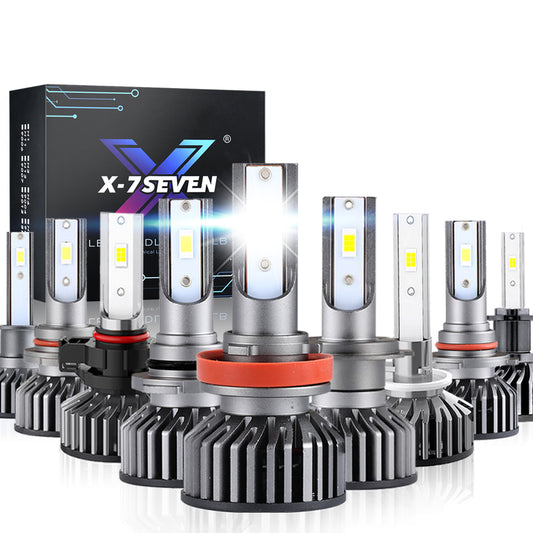 X-7SEVEN Factory Wholesale X-F2 6500K Series 12V 75W 7500LM Car Led Headlight H1 H3 H4 H7 H11 9005 9006 H13 Led Headlight