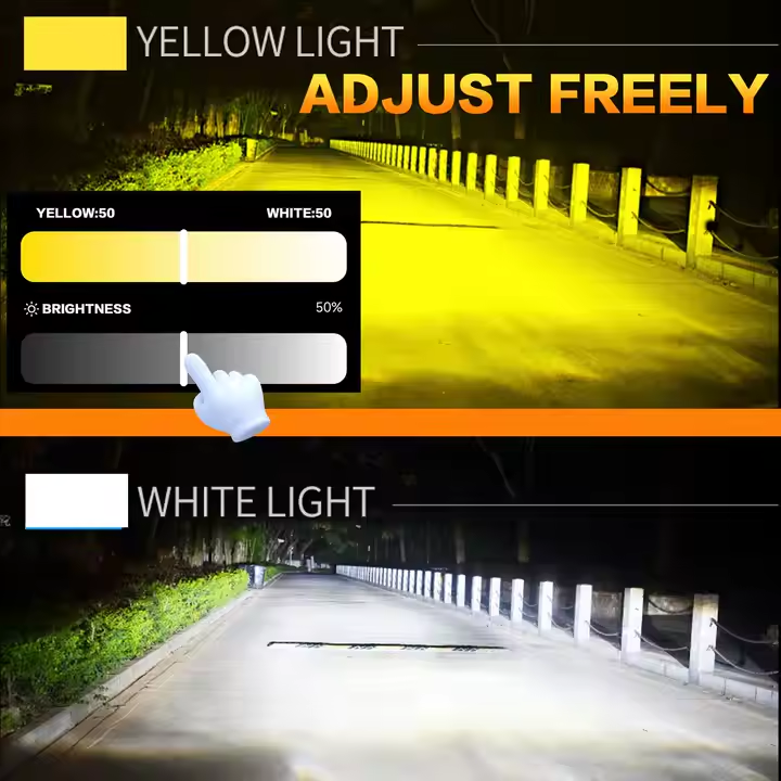 X-7SEVEN Customized APP Control LED X-Magic Series Super Bright 150W H4 Hi/Low Beam for Car Dual Colors Flash Led Car Headlight