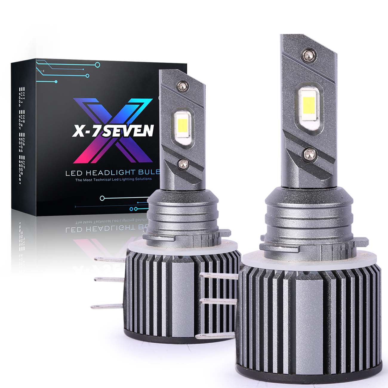 X-7SEVEN Hot Sale X-H15 Series 65W 6500LM LED Bulb With DRL For VW Audi Mercedes Bens