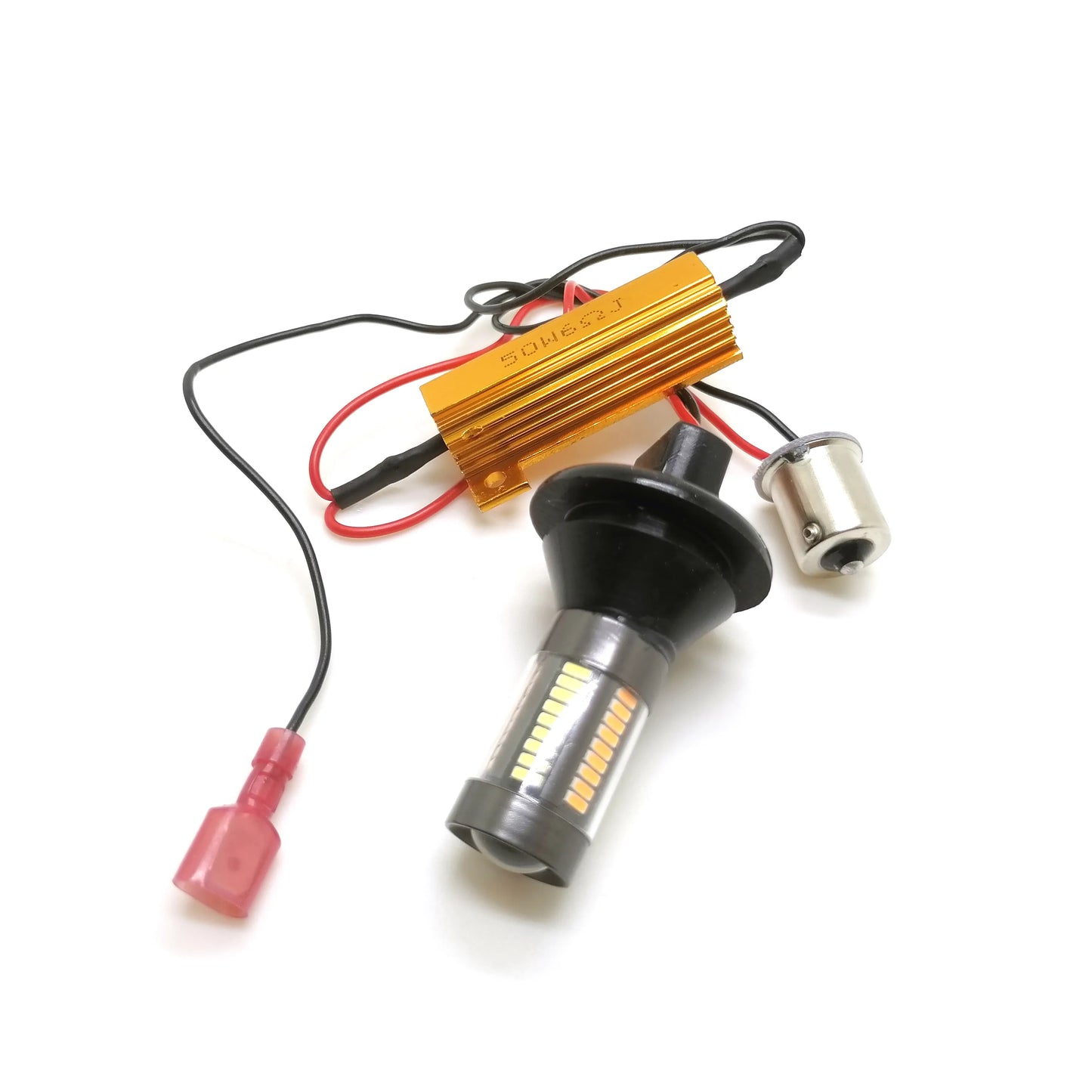 X-7SEVEN Dual Color X-L06 Series 60W 3156 7440 7443 1156 T20 Amber/White Switchback Turn Signal Bulb Universal Fit