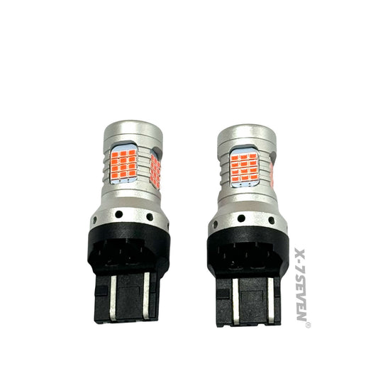 X-7SEVEN Ultra Bright X-Luminex Series 20W 2200LM 3156/3157/7440/7443/1156/1157 T20 T25 CANBUS Turn Signal Bulb for Cars & Trucks