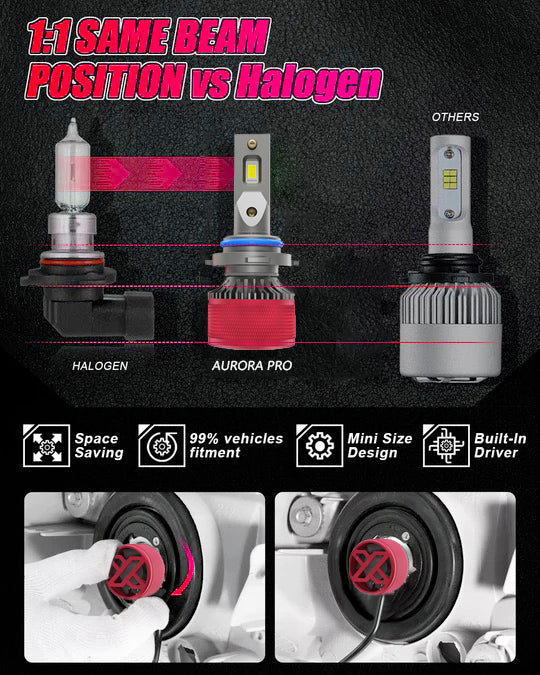 X-7SEVEN High Quality X-Aurora Pro Series 110W 26000LM H1 H3 H7 H11 880 9005 9006 Super Bight LED Car Headlight For KIA Hyundai