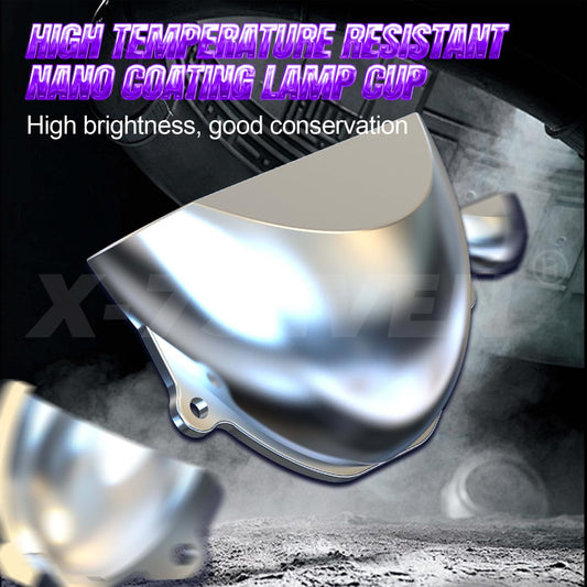 X-7SEVEN A03 12V Bi-LED Projector Lens 3'' Auto Vehicle Headlight Upgrade Kit with Canbus Decoder