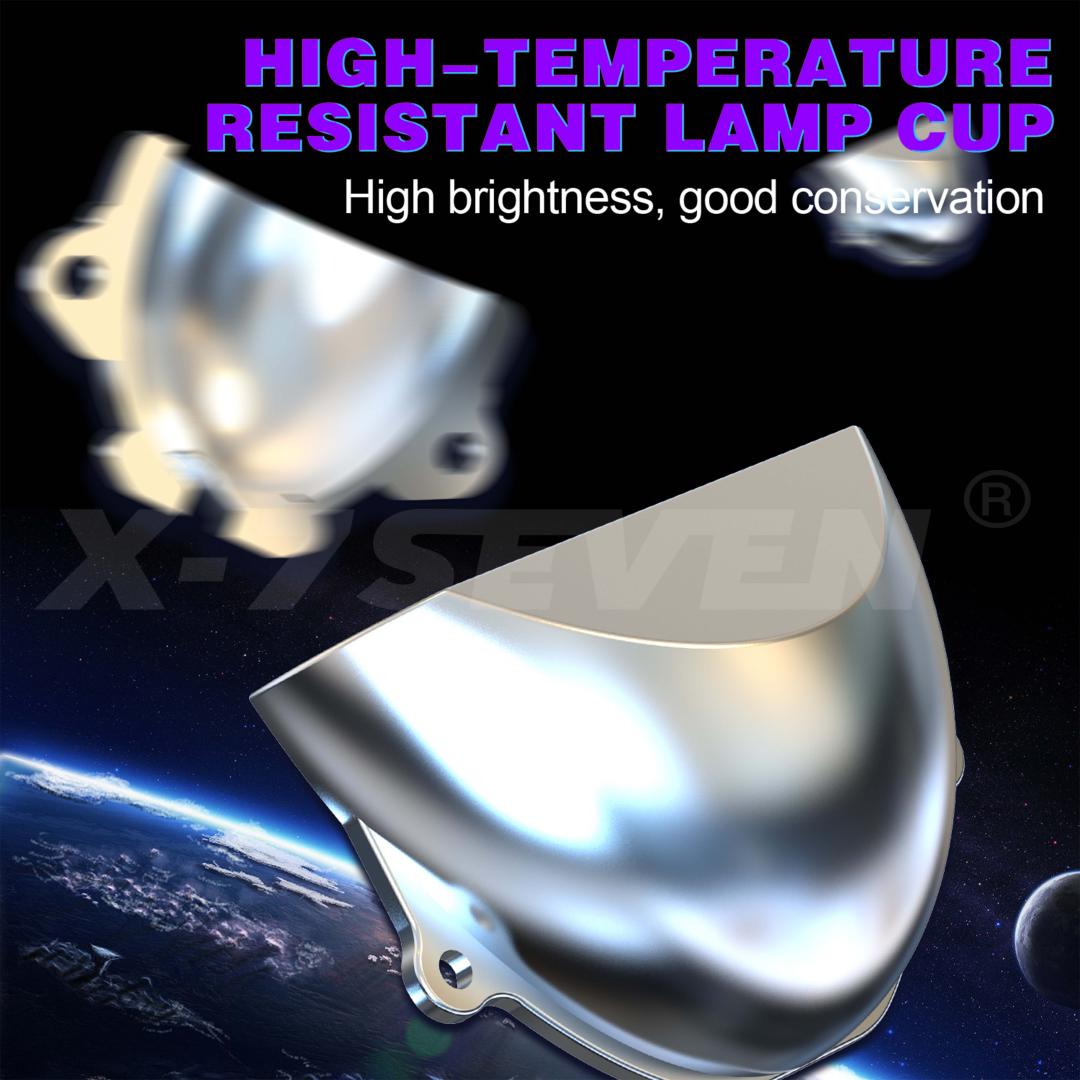 X-7SEVEN A100 Bi-LED Projector Lens 3.0 Inch Super Bright Dual Beam Headlight Upgrade Kit for Auto Car Lighting