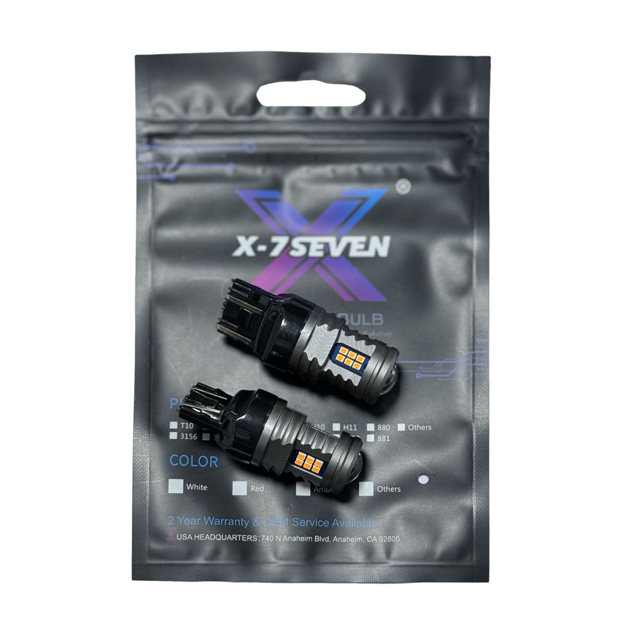 X-7SEVEN Superor Beam X-L03 Series 25W 2800LM 3157 7440 1156 T20 CANBUS Error Free Turn Signal Replacement