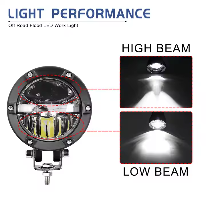 X-7SEVEN 4 Inch 54W Hi-Lo Beam LED Work Light - DLX0015