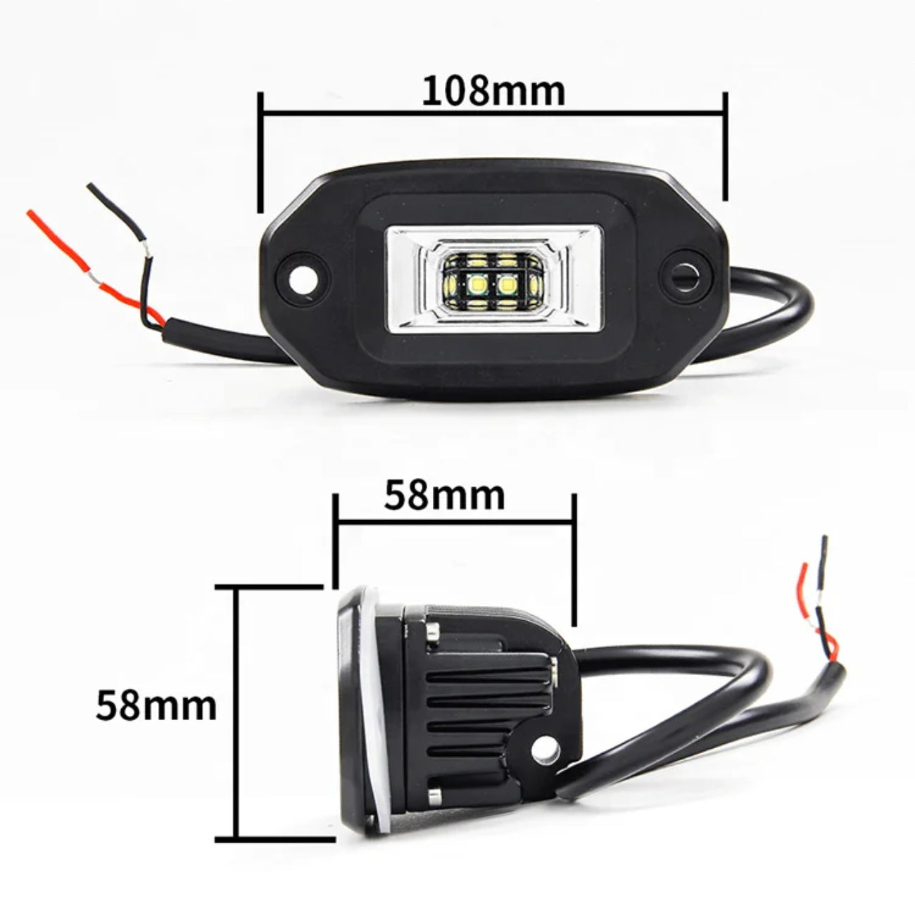 X-7SEVEN 4 Inch 20W Flood Beam LED Work Light - DLX0019