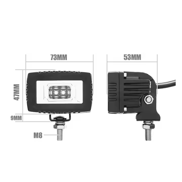X-7SEVEN 3 Inch 20W Rectangle Flood Beam LED Work Light - DLX0018