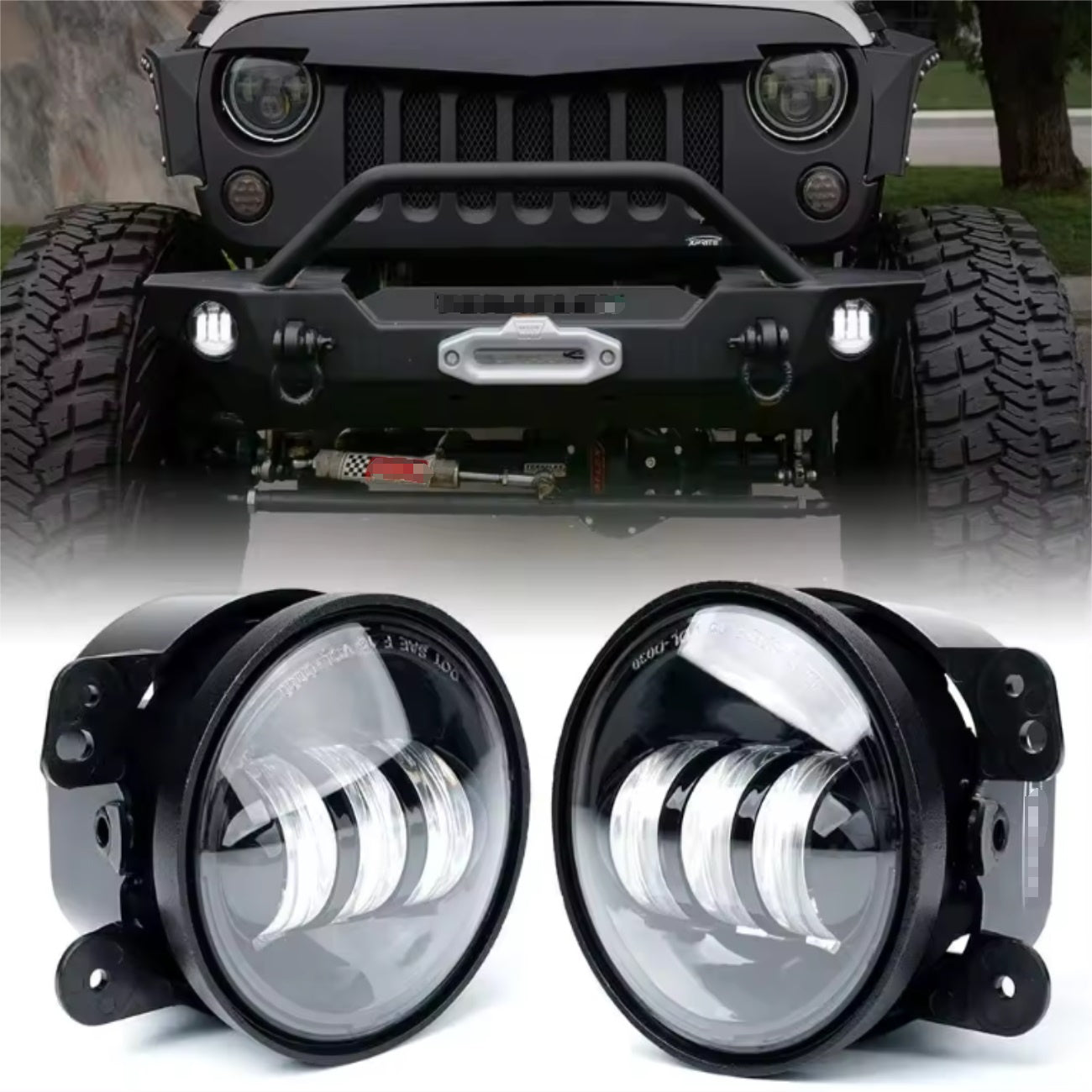 X-7SEVEN 4 Inch 18W Round CREE Beam Led Fog Light - DLX0014
