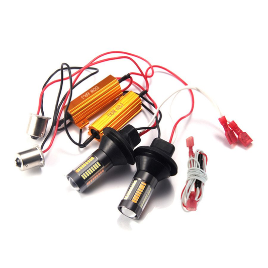 X-7SEVEN Dual Color X-L06 Series 60W 3156 7440 7443 1156 T20 Amber/White Switchback Turn Signal Bulb Universal Fit