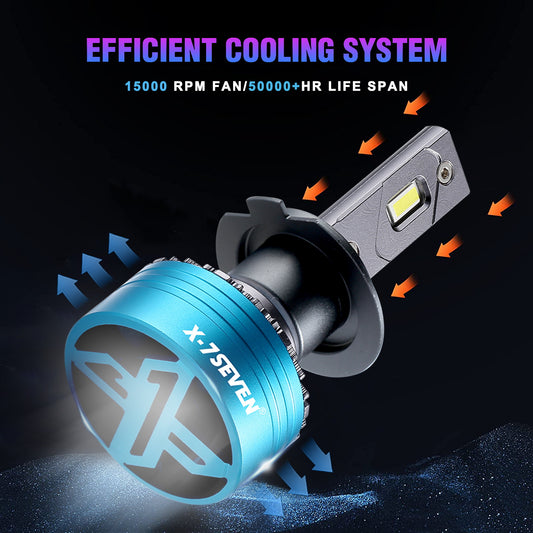 X-7SEVEN Fog Light X-Apollo 3000K Series 140W 28000LM 12V 24V Hot Sell H7 Car Light Bulb H11 Canbus Kit 360 Faros 9005 9006 Auto H4 Led Headlight