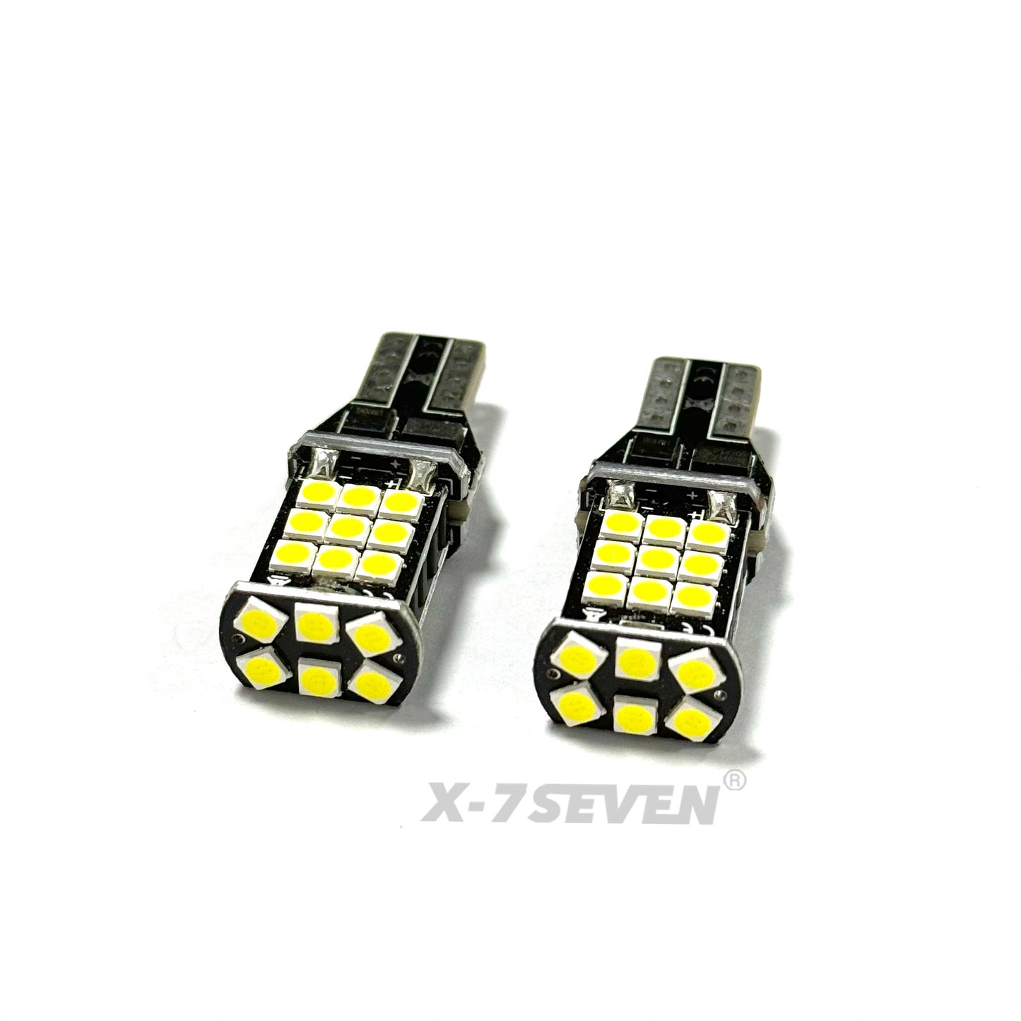 X-7SEVEN CANBUS Pro X-15C Series T15 906 LED Backup Light Bulbs Error Free for Ford F150/Silverado/RAM Trucks