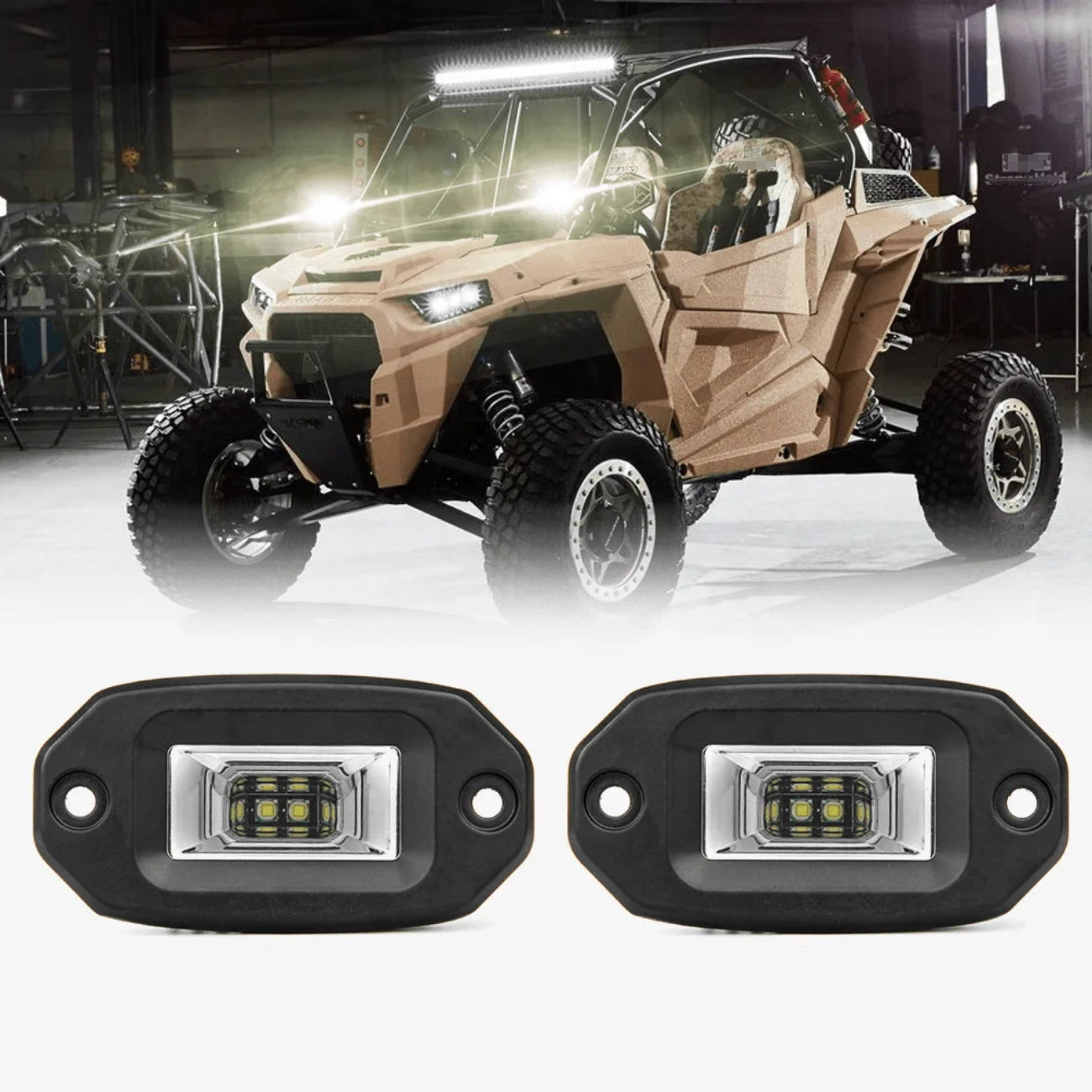 X-7SEVEN 4 Inch 20W Flood Beam LED Work Light - DLX0019