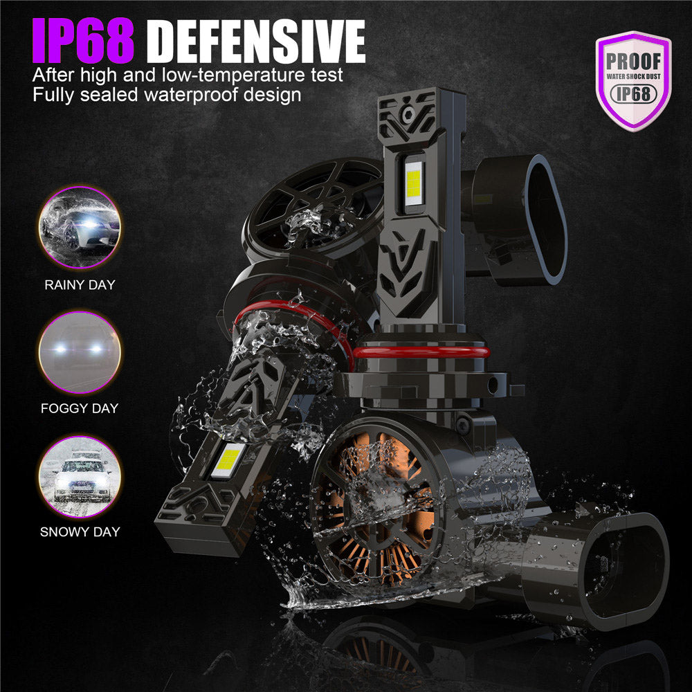X-7SEVEN OEM X-Kronos Wireless Series 120W 27000LM 1:1 Mini Size Plug & Play Luces Bombillos Led Para Autos 12V H11 9005 9006 LED Lights