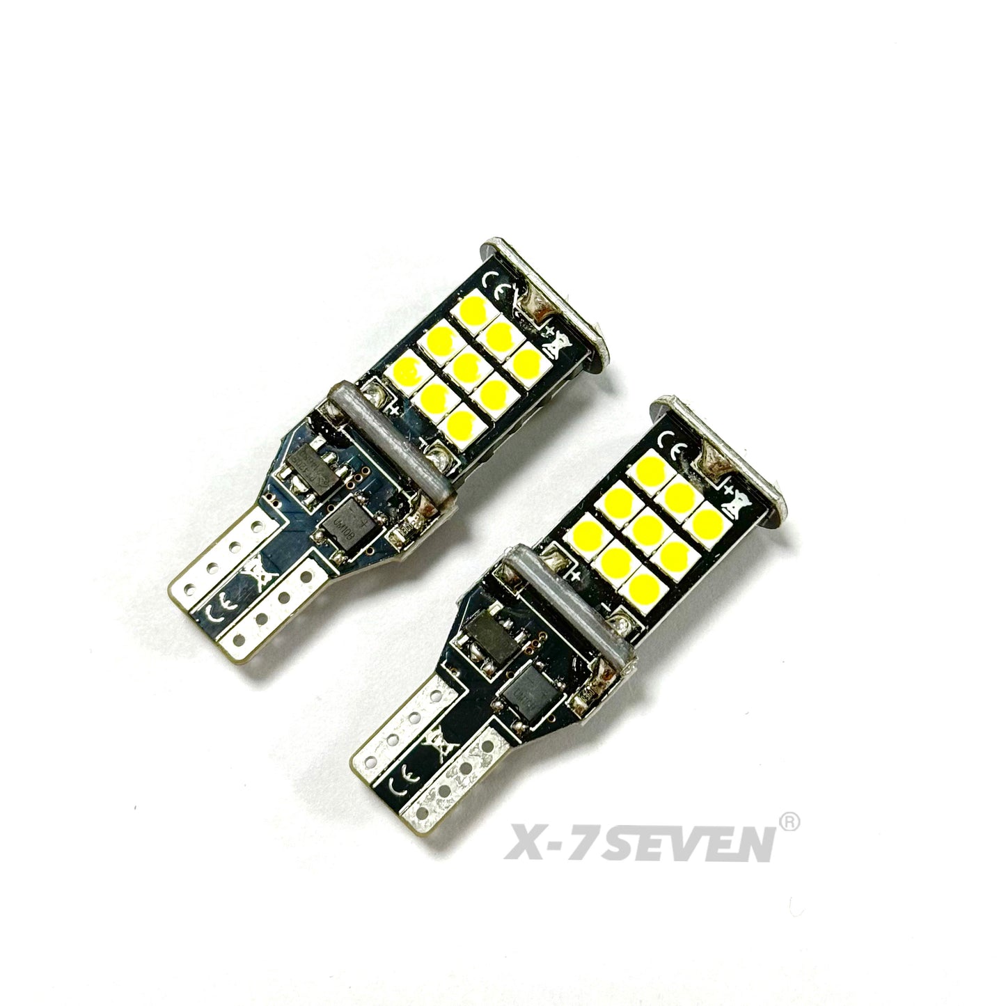 X-7SEVEN CANBUS Pro X-15C Series T15 906 LED Backup Light Bulbs Error Free for Ford F150/Silverado/RAM Trucks