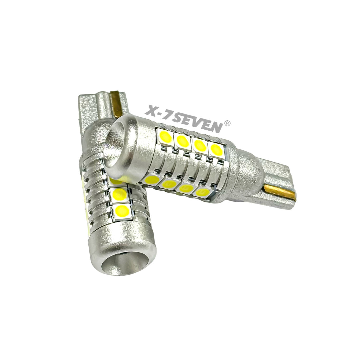 X-7SEVEN Super Bright X-10C Series T10 5W 600LM 194 168 LED License Plate Light Error Free Anti-Glare Universal Fit