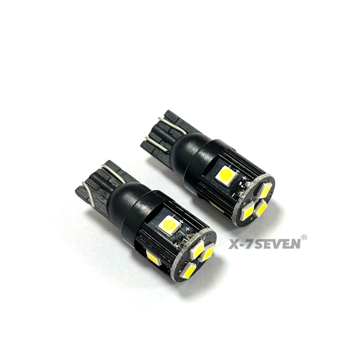 X-7SEVEN Hyper Bright X-T10F Series T10 10W 500LM 194 168 LED Bulb Replacement for Dashboard/Cluster Lights