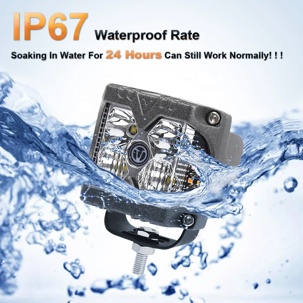 X-7SEVEN 3" 40W White Spot Beam Led Work Light With DRL - WLXCL13