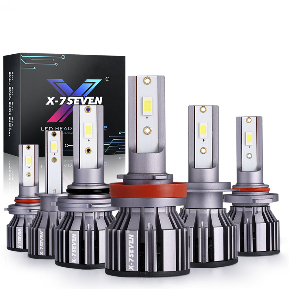 X-7SEVEN OEM Ultra-Bright X-T2 Series 72W 10000LM H8 H9 LED Fog Lights High Low Beam for All-Weather Performance