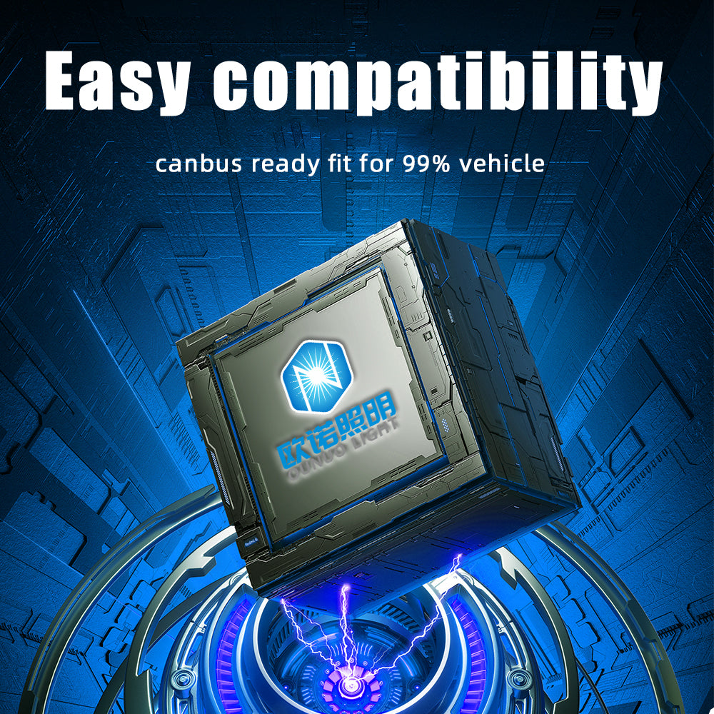 X-7SEVEN A99 Universal 3 Inch Mini Bi-LED Projector Lens High Power Low Beam Headlight with Fan Easy Install