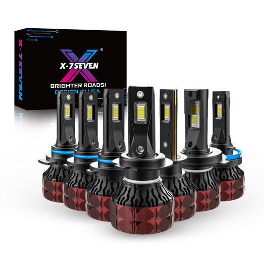 X-7SEVEN OEM Super Decoder X-Athena Series 120W 24000LM H7 H11 H4 Luz Frontal Coche Hi/Lo Beam 6500K Blanco LED Headlight Bulb