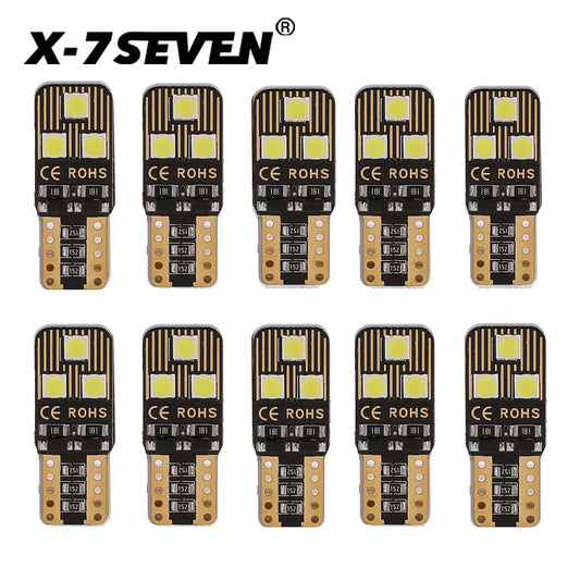 X-7SEVEN Plug&Play X-T10B Series T10 194 LED Bulbs for Glove Box Lights Tool-Free Installation