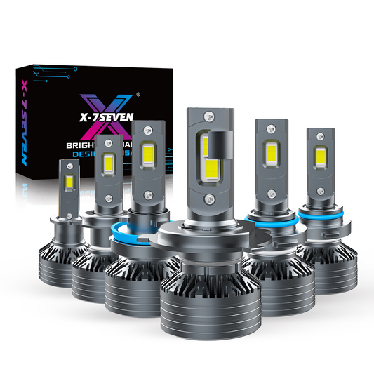 X-7SEVEN OEM Heavy-Duty X-Silver Wolf Series H4 H11 24V 130W 26000LM LED Headlight Bulb for Semi Trucks & Trailers