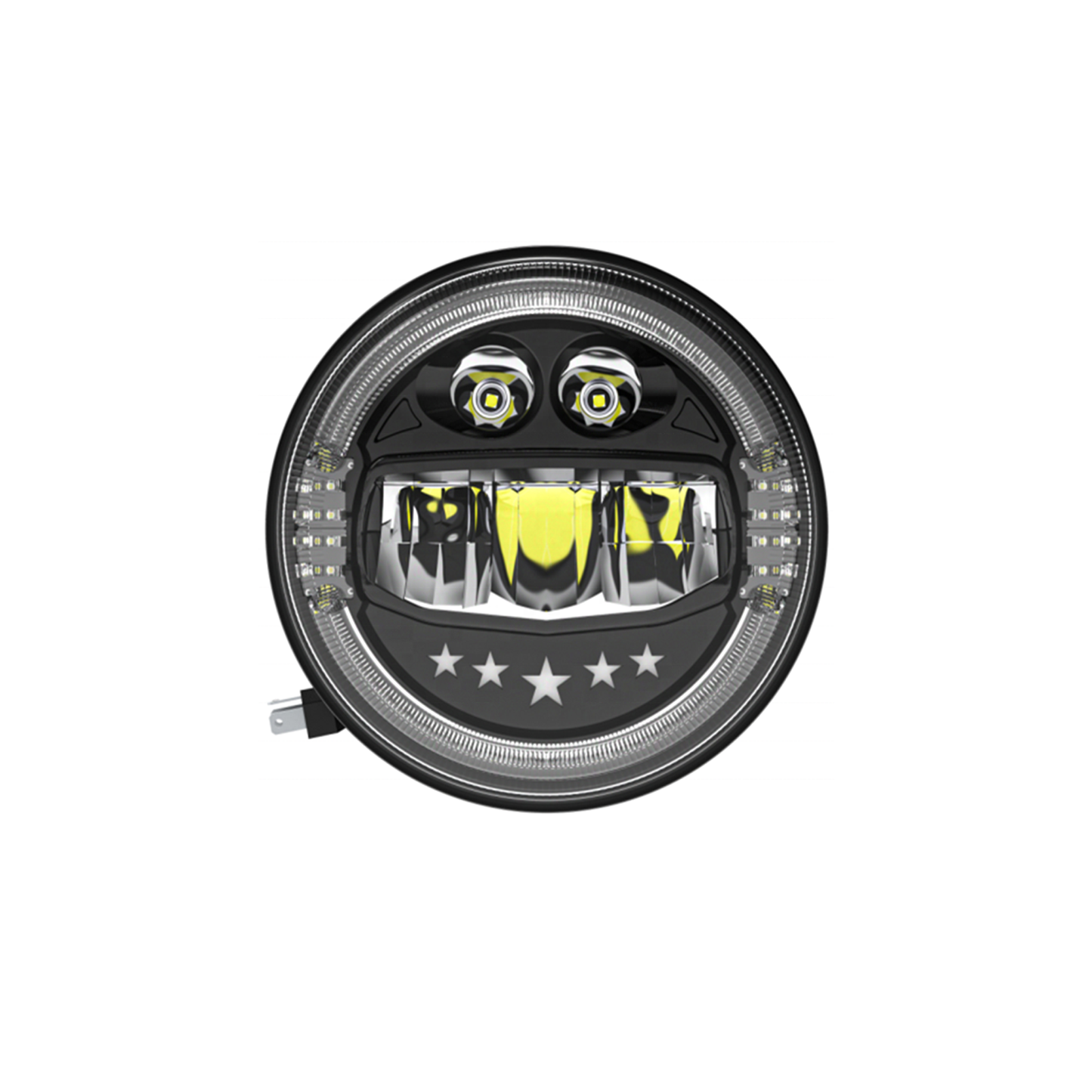 X-7SEVEN 7 Inch Round LED Headlight with DRL - X7LHR01