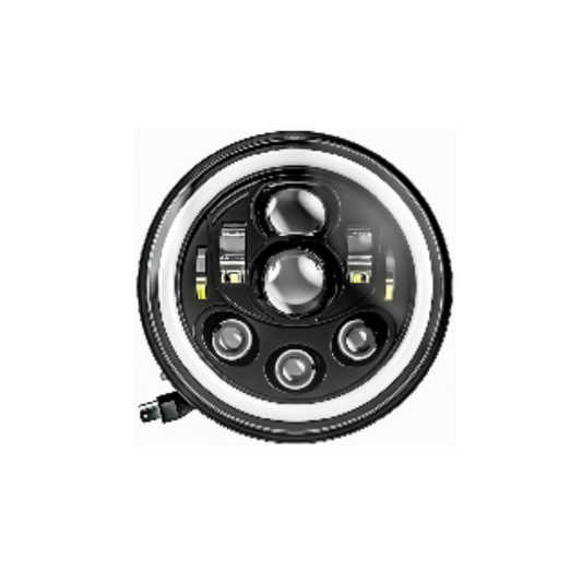 X-7SEVEN 7 Inch Round LED Headlight with DRL - X7LHR02