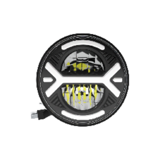 X-7SEVEN 5.75 Inch Round LED Headlight with DRL - X7LHR03