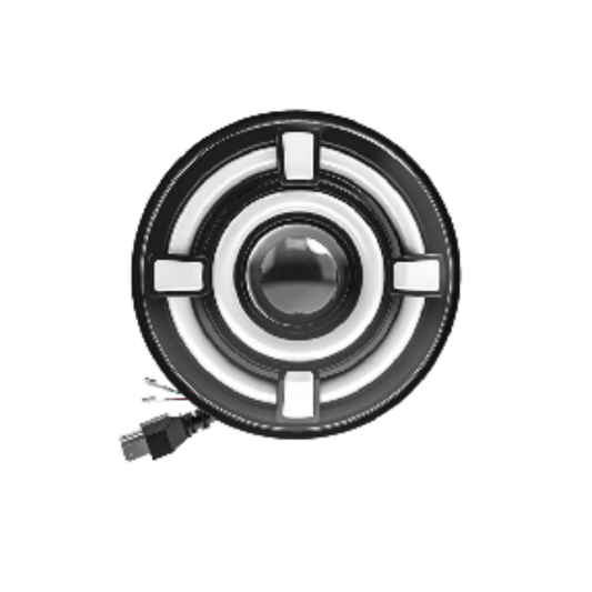 X-7SEVEN 5.75 Inch Round LED Headlight with DRL - X7LHR04